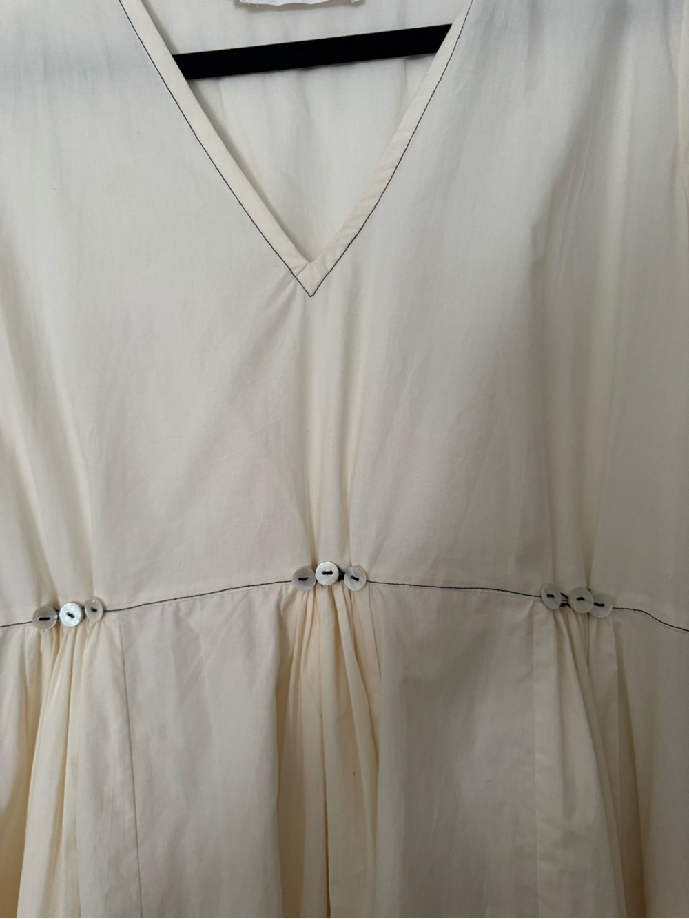Chan Luu Ivory V-Neck Long Sleeve Maxi Dress - Picture 7 of 14